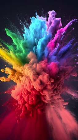 Цветные краски скачать фон 2160 x 3840