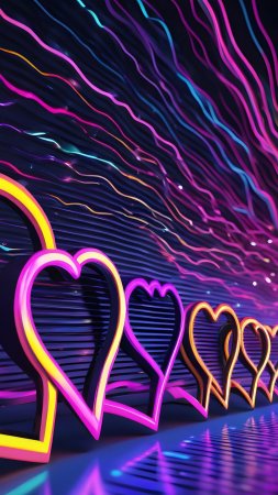 Neon heart