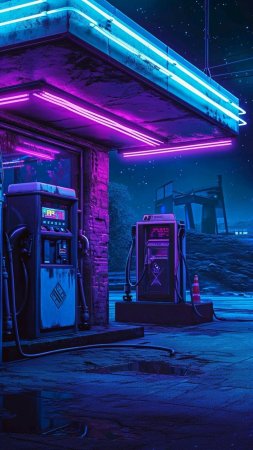 Киберпанк пейзаж