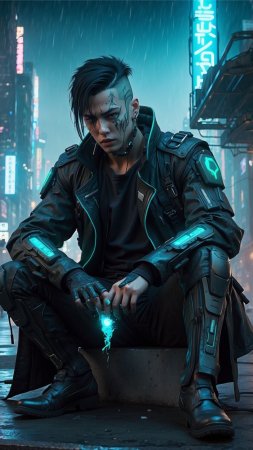 Cyberpunk hacker