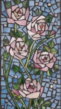 Мозаика rose mosaic скачать фон 1424 x 2532