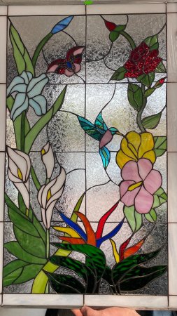 Stained glass panel скачать фон 1424 x 2532