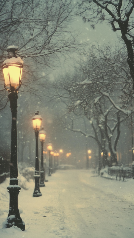 Winter vintage wallpaper