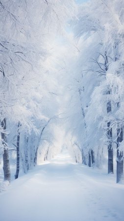 Snow covered trees