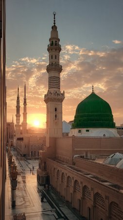 Masjid nabawi скачать фон 1080 x 1920