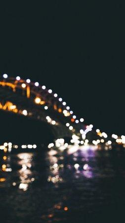 Размытые огни ночного города