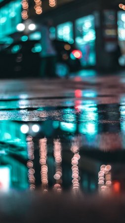 Rainy night reflections