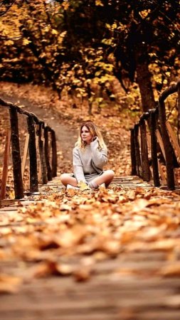 Фотосессия на улице осенью