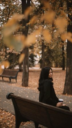 Фотосессия в парке осенью