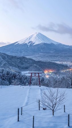 Fuji japan скачать фон 1080 x 1920