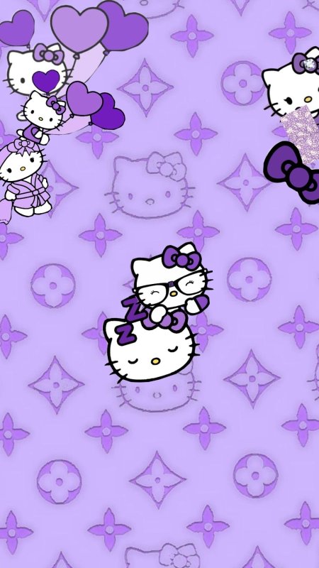 Hello kitty фиолетовая