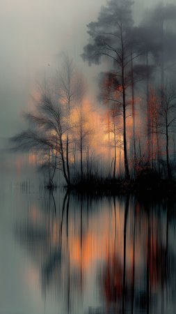 Пейзажи пастелью скачать фон 2160 x 3840