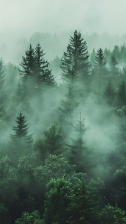 Foggy forest