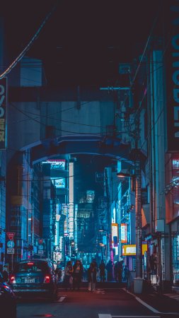 Ночной токио cyberpunk