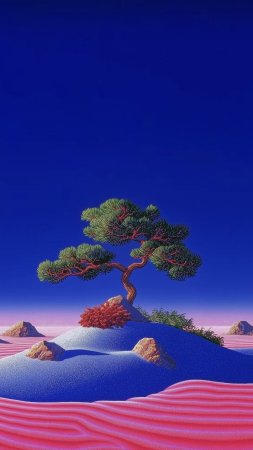 Пейзаж фантастический скачать фон 1424 x 2532