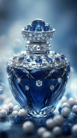 Blue perfume скачать фон 1080 x 1920