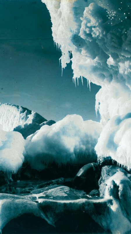 Glacier ice frost antarctica скачать фон 1080 x 1920