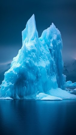 Blue iceberg скачать фон 1424 x 2532