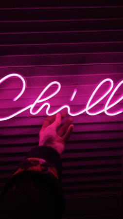 Неоновая вывеска chill