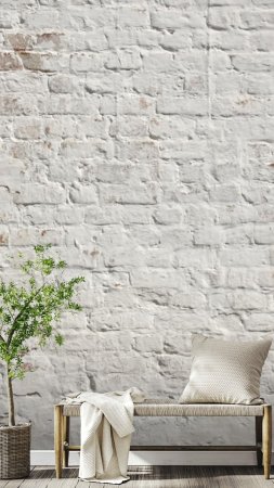 White brick wall