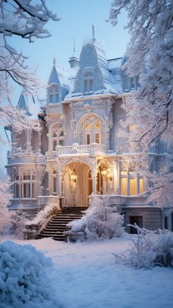 Дом каменный скачать фон 1080 x 1920