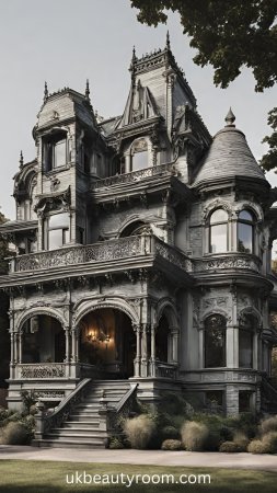 An old victorian style house скачать фон 1080 x 1920