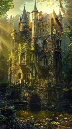Enchanted castle скачать фон 1080 x 1920