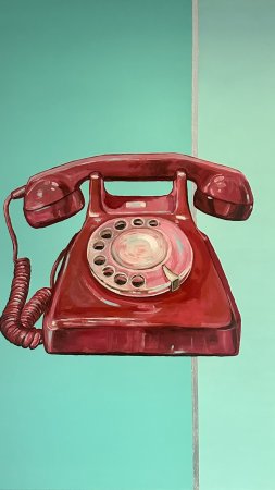 Red telephone скачать фон 1424 x 2532