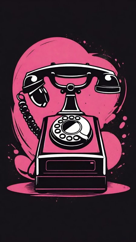 Retro phone скачать фон 1080 x 1920