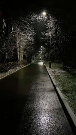 Night scenery rainy day aesthetic dark landscape