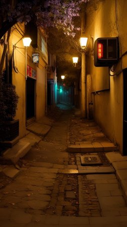 Alleyway at night