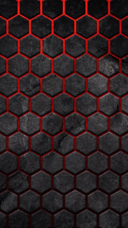 Red hexagon