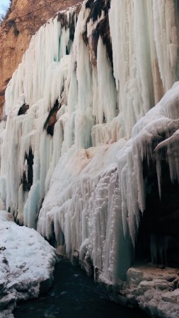 Чегемские водопады зимой