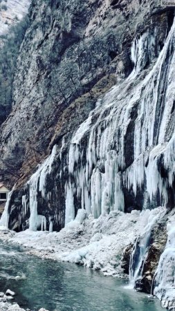 Чегемские водопады зимой