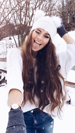 Девушка зима