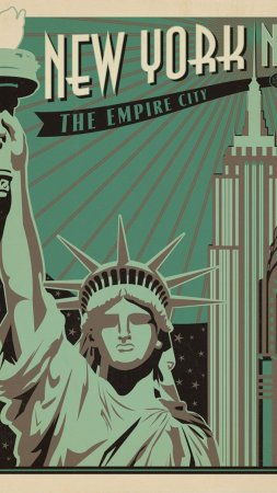 New york statue of liberty скачать фон 1080 x 1920