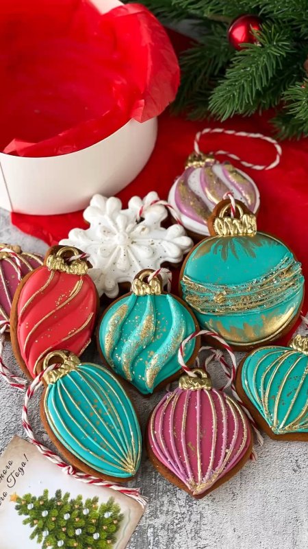 Christmas sugar cookies decorated скачать фон 1080 x 1920
