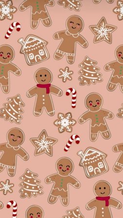 Gingerbread wallpaper iphone скачать фон 1080 x 1920