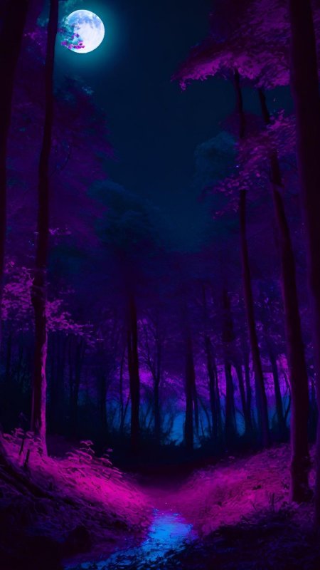 Forest at night