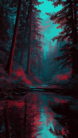 Пейзажи лес