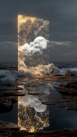 Сюрреалистическое искусство скачать фон 1424 x 2532