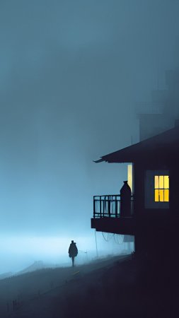 Арт пейзаж скачать фон 1080 x 1920