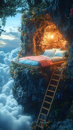 Фэнтези дом скачать фон 2160 x 3840