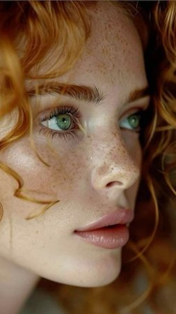 Red hair green eyes
