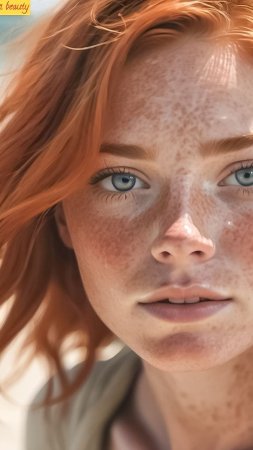 Red hair freckles
