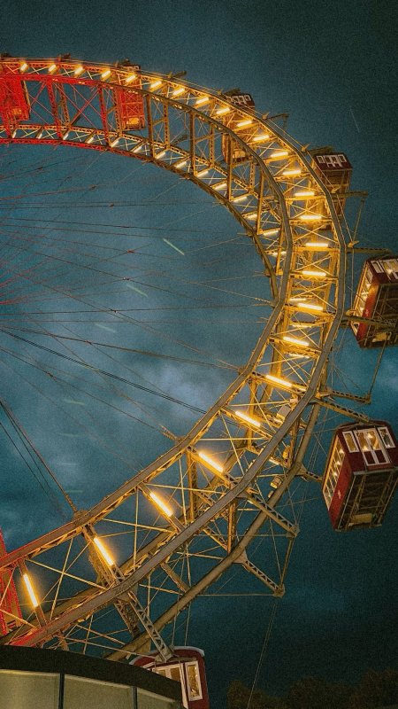 Vienna ferris wheel скачать фон 1080 x 1920