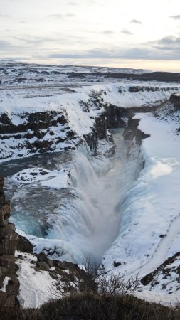 Водопад гуллфосс зимой