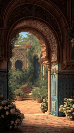 Moroccan courtyard
