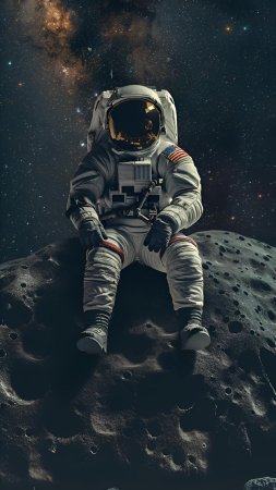 Астронавт на луне