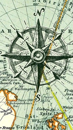 An old map with a compass on it скачать фон 1424 x 2532